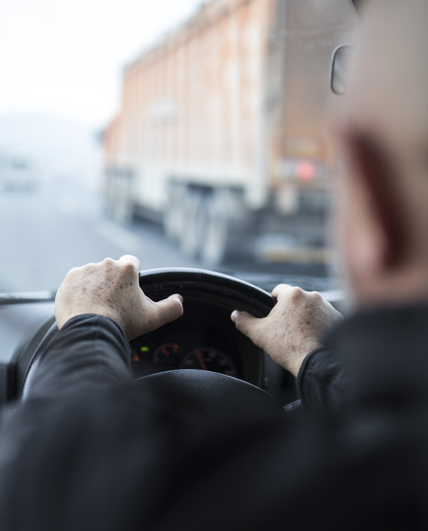 Man driving