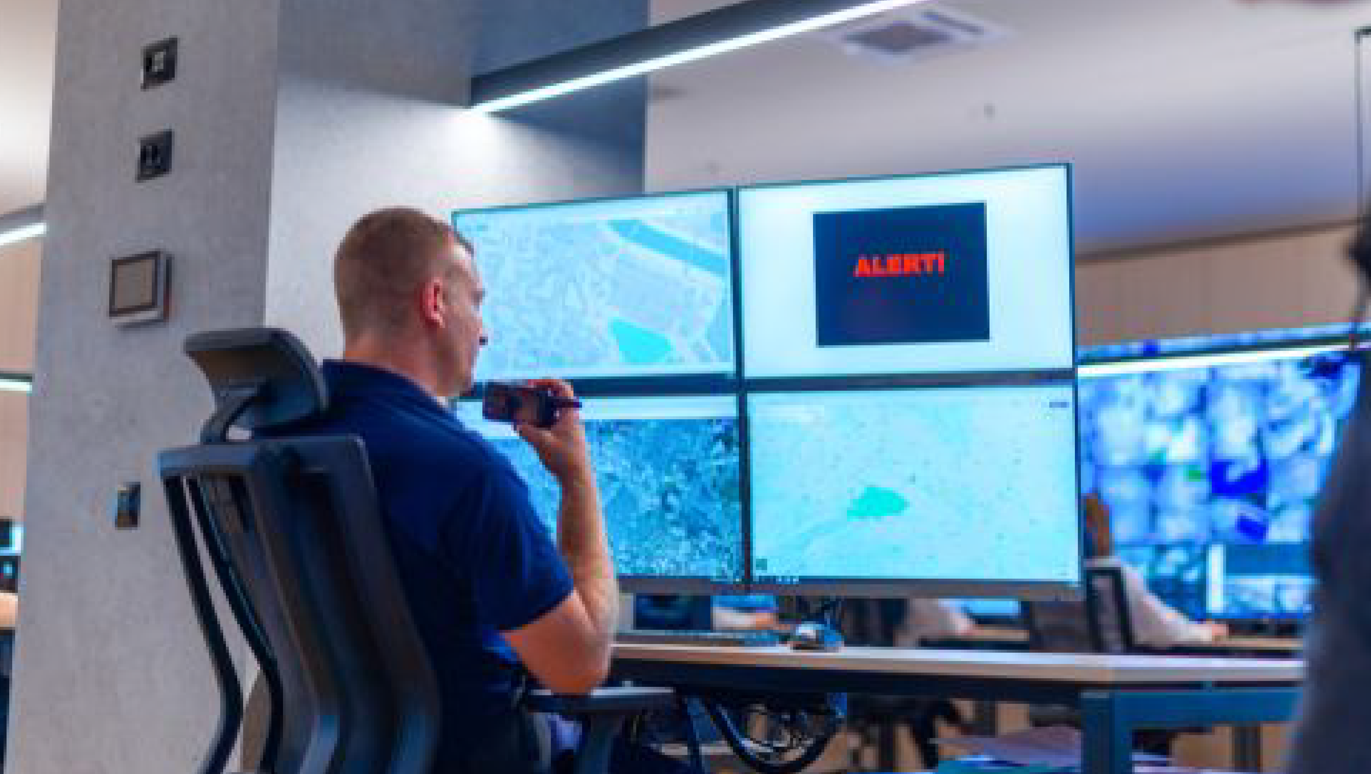 security guard monitors